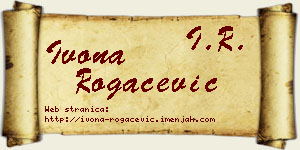 Ivona Rogačević vizit kartica